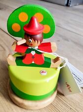 TRUDI SEVI  82284 PINOCCHIO MUSIC BOX IN LEGNO CARILLON NUOVO RARISSIMO