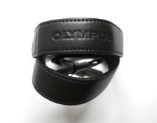 OLYMPUS OM-D tracolla larga in pelle grigia  NUOVA