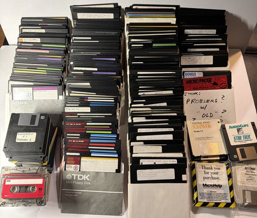 Lotto 300 floppy - disk, vintage+