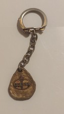 Raro Vecchio Portachiavi AMOCO COMPAGNIA PETROLIO BENZINA (old keyring)