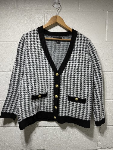 Cardigan tahari pied poule - pied, de