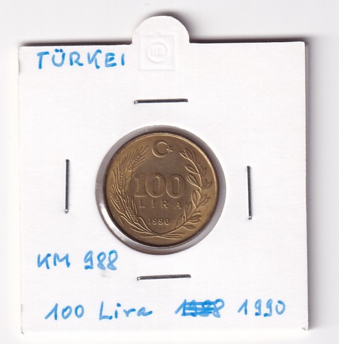Turchia 100 lire 1990