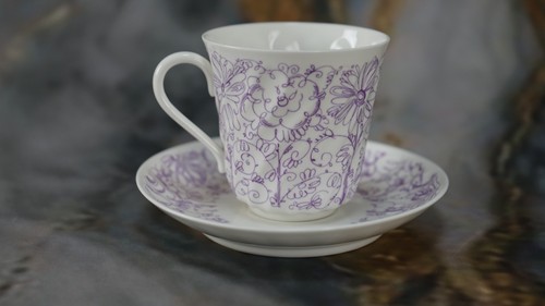 Tazza piattino vintage anni - e,