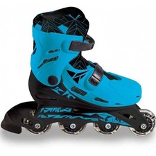 Mondo Pattini In Linea Regolabili Skates Blu Per Bambini Misura 33 - 36