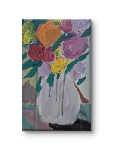 Mazzo fiori vaso bianco - di,
