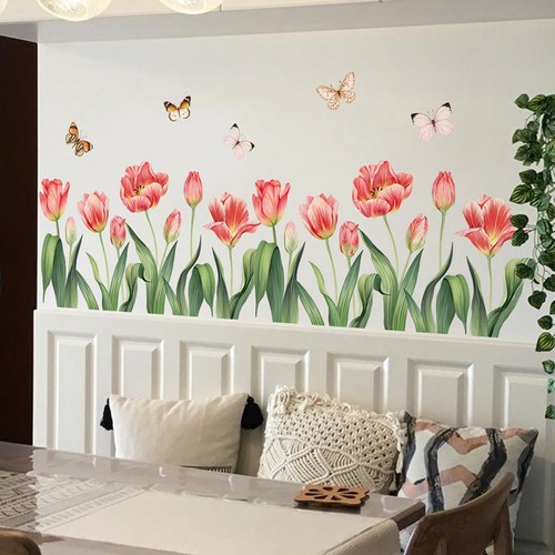 Adesivo murale elegante fiore