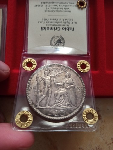 Lire 1928 littore regno - 20, "littore"