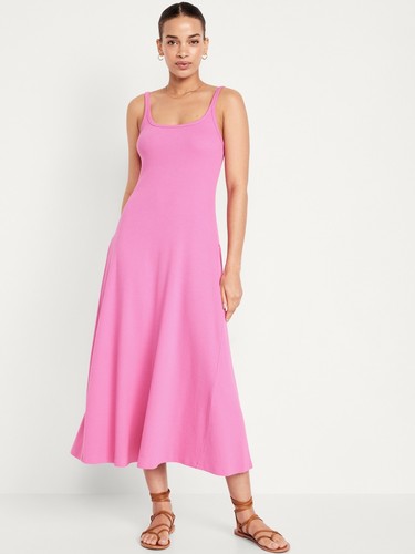Vecchio maxi abito rosa navy