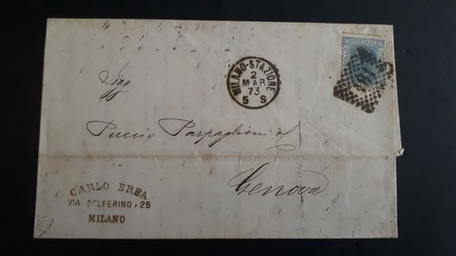 Regno busta storia postale - regno,