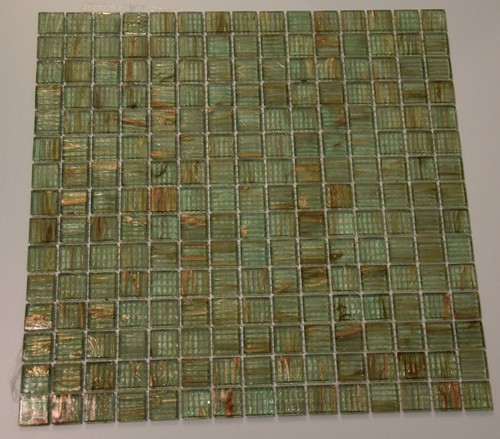Piastrelle mosaico vetro verde