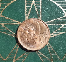 ($)   10 Centesimi 1921 (Ape)