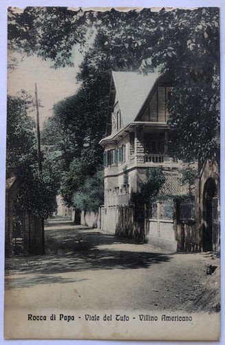 Cartolina rocca papa viale - rocca, di
