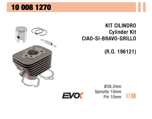 Cilindro motore gruppo termico - gruppo,