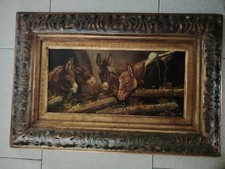 Quadro Dipinto Interno Stalla
