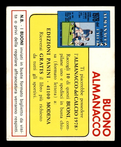 Panini calciatori 1977 - calciatori, 1977/78