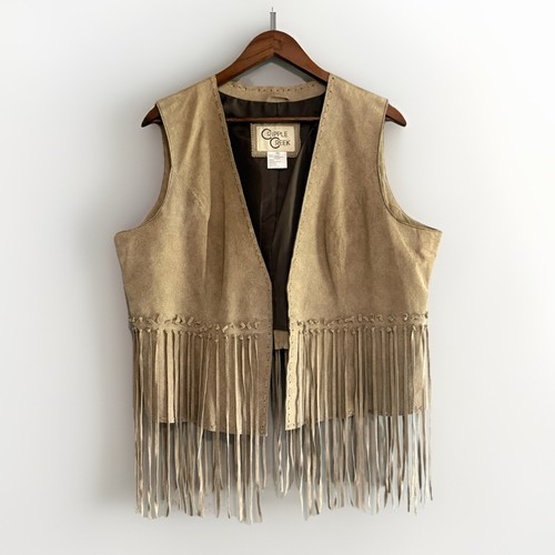 Gilet vintage pelle