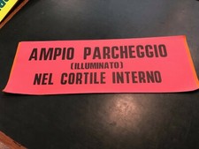 CARTELLO LOCANDINA CINEMA ORIGINALE VINTAGE-AMPIO PARCHEGGIO NEL CORTILE INTERNO