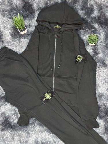 Stone island tuta uomo - nera, m