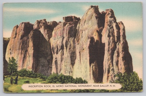 Cartolina iscrizione roccia - cartolina,