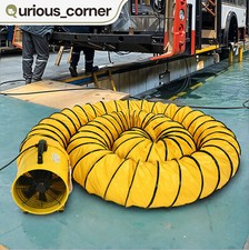 Ventilatore Estrattore Portatile 12" Scarico 520W con Ventilatore Tubo Canalizzato Pieghevole