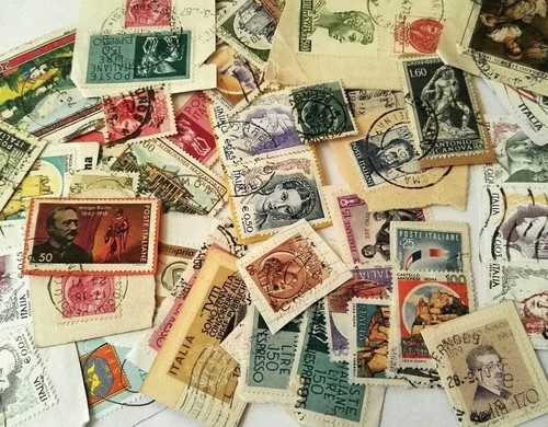 Oltre 500 francobolli - francobolli, carta