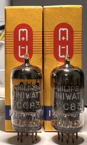 Philips miniwatt ecc83 12ax7 - philips,