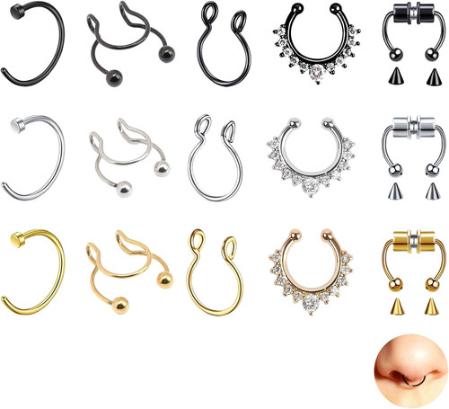 Pezzi anello naso con - pezzi,