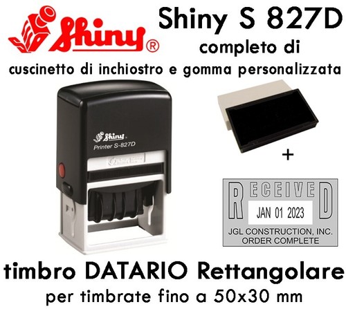 Timbro personalizzato shiny - personalizzato,