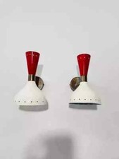 Coppia Di Applique In Ottone