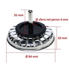 Tappo lavabo lavello franke ricambio altezza 22mm diametro 83mm