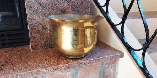Porta vaso bronzo - porta, bronzo/rame
