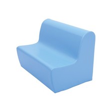 Divanetto Morbido 2 Posti Azzurro . - 22680.16 GIODICART