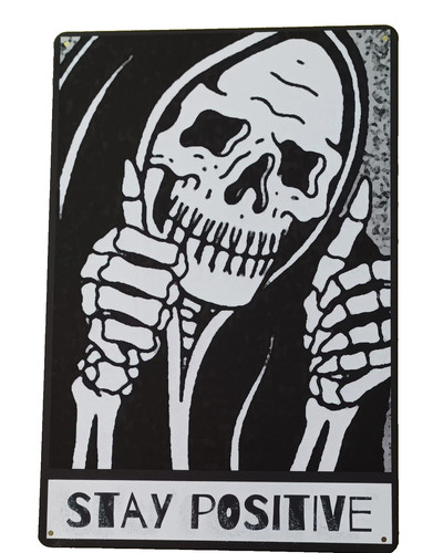 Targa stay positive - , skull