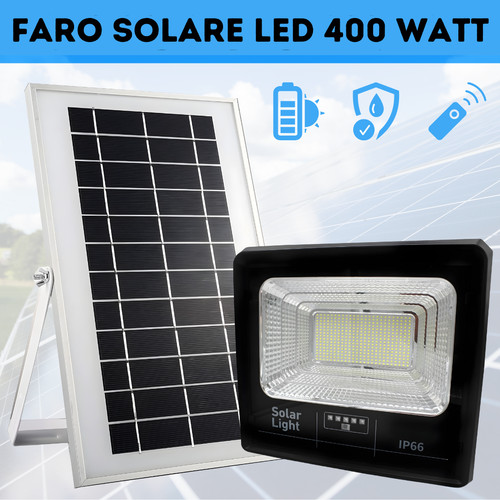 Faro solare led 400 watt - da, a