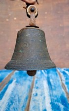 Antica Campana In Ottone Numero 5 Vintage