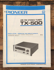 Pioneer TX-500 Tuner  Service