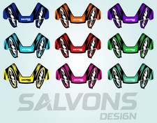 Adesivi Grafiche FMF 4.1 TITANIUM Posteriori Marmitta Terminale Scarico Cross