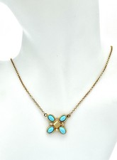 925 Silver Gold Turquoise
