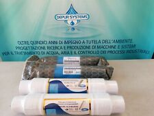KIT RICAMBIO DEPURATORE OSMOSI INVERSA RO PAD - FILTRO PP SED.+ CTO + 2 MEMBRANE