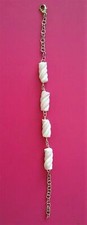 Bracciale con particolari in FIMO raffiguranti "marshmallow"