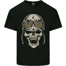 Maglietta biker con - teschi, di
