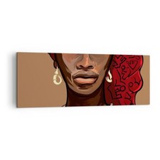 Quadro su Tela 140x50cm una donna Africa Stampe Immagini Quadri Moderni Murale