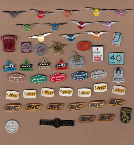 Vintage pen pencil pin - pencil, badges