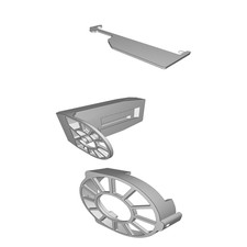 Scafo Mini Airboat per Motore