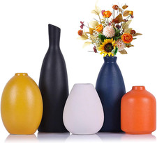 Set di 5 vasi colorati in