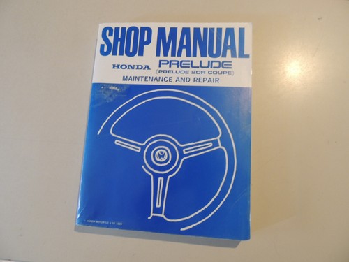Manuale officina - , (inglese)
