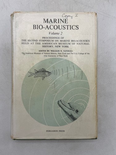 Marine bio acoustics vol - bio-acoustics, 2