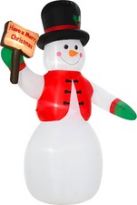 DecHome Pupazzo Di Neve Gonfiabile 4 Luci A Led Impermeabile Ip44 242cm - 844D51