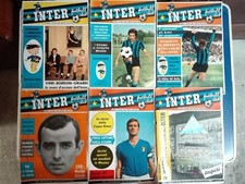 lotto riviste INTER FOOTBALL CLUB anno 1970 n° 1 2 3 4 5 12 calcio