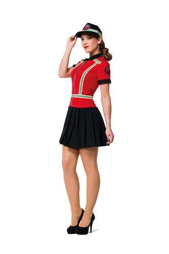 Costume pompiere rosso - costume,